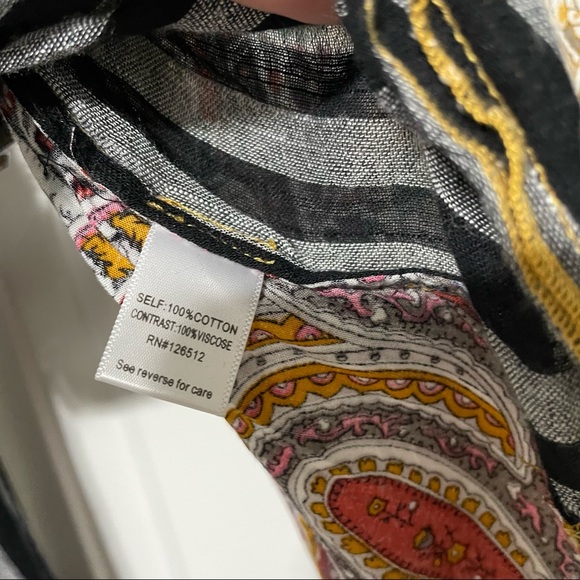 Aratta Silent Journey embroidered stripe blouse - Picture 9 of 10